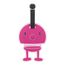 Hoptimist 36363 Kofferetikett Schwarz, Pink