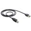 DeLOCK 2m USB 2.0 A - B m/m USB Kabel USB A USB B 0,48 Gbit/s Schwarz, Länge: 2 m