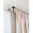 Gardinia Home Decor Denver Rohrkappe 2,5 cm Grau Metall, 2 image