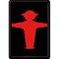 Nostalgic Art 38657147 Dekoratives Schild & Tafel für drinnen Metall, Papier Schwarz, Rot