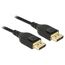 DeLOCK 85663 DisplayPort-Kabel 5 m Schwarz, Farbe: Schwarz, Länge: 5 m