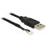DeLOCK USB 2.0 A M / 5 pin V5 1.5m Kamerakabel 1,5 m Schwarz