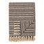 House Nordic Adana Überwurfdecke 130 x 180 cm Baumwolle, Polyester Braun