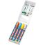 Edding 385 Flipchartmarker gelb, orange, hellblau, silbergrau, Pinselspitze 1-5 mm, 3 image