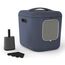 Rotho 4006806621WS Hunde-/Katzentoilette Katze Katzenklo mit Haube Blau