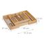 Relaxdays 4052025160982 Schubladenordnungssystem Bambus, Faserplatte, MDF-Platten Braun
