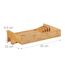 Relaxdays Bettablage Bambus mit Organizer, 3 image