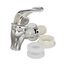 Relaxdays 10023429 Quadratisch Glas, Eisen, Kunststoff, Edelstahl Silber, Transparent, 6 image