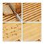 Relaxdays Brotschneidebrett mit Messer, 6 image