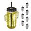 Relaxdays 10039776 Schwarz, Transparent 8 Stück(e) 500 ml