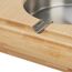 Relaxdays 4052025432171 Aschenbecher Quadratisch Bambus, Stahl, 5 image