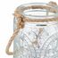Relaxdays 4052025458133 Kerzenständer Glas, Hemp fibre Braun, Transparent, 6 image
