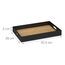 Relaxdays 4052025489021 Serviertablett Klassisches Serviertablett Rechteck Schwarz, Holz, 5 image