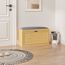 Relaxdays Bamboo shoe storage bench, 4 image
