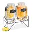 Relaxdays 10050444 Schwarz, Silber, Transparent 8 l