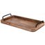 Relaxdays Serviertablett Mango Klassisches Serviertablett Rechteck Holz