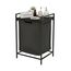 Relaxdays 10052572_46 Wäschekorb 65 l Rechteckig Eisen, MDF-Platten, Polyester Schwarz