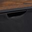 Relaxdays 10052107_8208 Wäschekorb 46 l Rechteckig MDF-Platten, Metall, Polyester Schwarz, Farbe: Schwarz, 5 image
