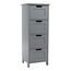 Relaxdays Badezimmerschrank mit 4 Schubladen