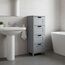 Relaxdays Badezimmerschrank mit 4 Schubladen, 2 image