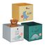 Relaxdays 10051349_469 Aufbewahrungsbox Quadratisch Karton, Fleece, Stahl Mehrfarbig