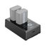 SmallRig 4081 Akkuladegerät Batterie für Digitalkamera USB, 2 image