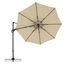 Doppler 409288822 Terrassenschirm Rund Beige, Farbe: Beige