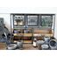 Chic Antique 41039324 Regal Regalboden Freistehend Eisen, Holz Schwarz, Natürlich/Natur, 3 image
