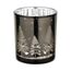 EGLO Lukut Kerzenständer Glas Braun, Silber, Farbe: Braun, Silber