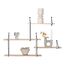 House Nordic 4291085 Regal Wandverteiler Stahl, Holz Schwarz, Holz, 2 image
