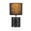 Pauleen Crystal Glow Tischleuchte max.20W E14 Schwarz/Grau 230V Stoff/Glas