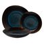 Lunasol Elements Amber Eye Organic Geschirrset 12 Stück(e) Steingut Blau