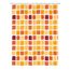 Kleine Wolke Sonny Duschvorhang Ring Polyethylen-Vinylacetat (PEVA) Orange, Rot, Farbe: Orange, Rot