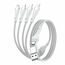 4smarts 541024 USB Kabel 1,2 m USB A/USB C USB C/Micro USB-A/Lightning 15 W Weiß, Farbe: Weiß, Länge: 1,2 m, 2 image