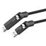 4smarts 549240 USB Kabel USB4 Gen 3x2 1,5 m USB C 40 Gbit/s 240 W Schwarz, 2 image
