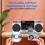 MEDION LIFE® P66538 Retro-Boombox DAB+/PLL-UKW Radio, Bluetooth® 5.3 für das Abspielen von Smartphone & Co, CD-Player, Kassettendeck, X-Bass Funktion, 2 x 10 W RMS, 6 image