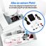 MEDION LIFE® Digitale Nähmaschine SD36 (MD11881) einstellbare Stichlänge und Stichbreite, 270 Stichmuster, Integriertes Zubehörfach, 36 Watt Motorleistung, Farbe: Weiß, 6 image