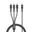 SmallRig 5079 USB Kabel USB 2.0 0,35 m USB C 3 x USB C 100 W Schwarz, Grau