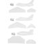 Creativ Company Flugzeug, L 11,5-12,5 cm, B 11-12 cm, Weiß, 3Stck., 2 image