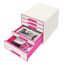 Leitz 52142023 Schubladenordnungssystem Kunststoff Pink, Weiß