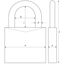 ABUS 53093 Num-Lock-Taste Schwarz, 3 image