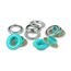 Prym 542527 Druckknopf Nieten-Druckknopf-Verschluss, Farbe: Mintfarbe, Silber