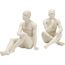 KARE Meditating Man Buchstütze Weiß Polyresin, 2 image