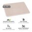 WENKO Damon Abtropfer Matte Freistehend, Farbe: Beige, 3 image