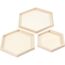 Creativ Company Holztabletts, D: 21+26+31 cm, Kaiserbaum, 3Stck., 2 image