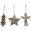 Creativ Company 57925 Christbaumschmuck Spezifisches Weihnachtsornament Sperrholz Holz 3 Stück(e), 2 image