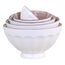 Chic Antique 61065407 Speiseschüssel Schüssel-Set Rund Porzellan Rose 1 Stück(e), Farbe: Rose