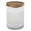 Chic Antique 61099600 Glas Rund Glas, Silikon, Akazienholz Transparent, Holz
