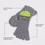NABOSO Textured Toe Socks Unisex Grau, 3 image