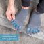 NABOSO Textured Toe Socks Unisex Grau, 4 image